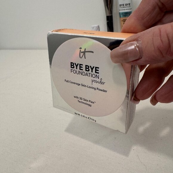 NEW It Cosmetics Brushes Bye Bye Foundation SPF 50 Powder Brow Eyeliner Superher - Picture 6 of 14